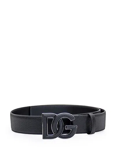 Dolce & Gabbana Dg Belt In Black