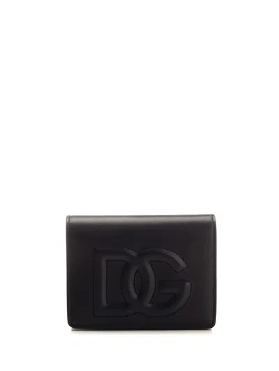 Dolce & Gabbana Dg Bi-fold Wallet In Black