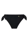 Dolce & Gabbana Swimwear Black Side-tie Bikini Bottom Dg Logo In Black