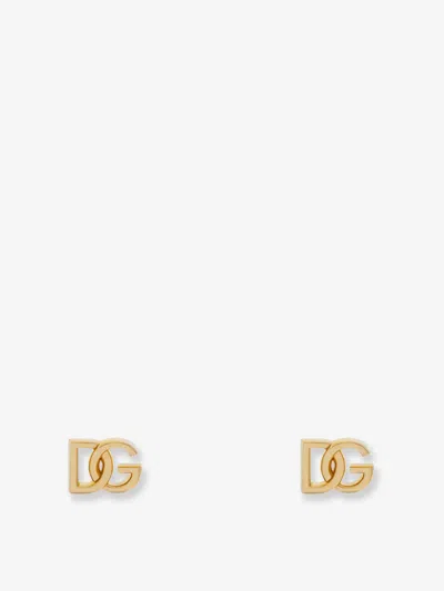 Dolce & Gabbana Dg Brass Earrings In Gold