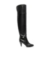 Dolce & Gabbana Dg Buckle Knee-length Boots In Black
