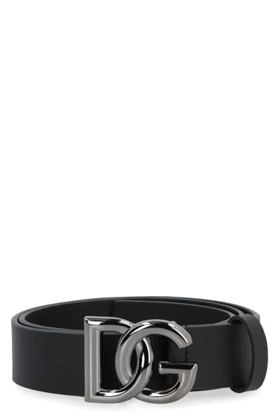 Dolce & Gabbana Dg Buckle Leather Belt