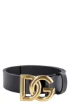 DOLCE & GABBANA DG BUCKLE LEATHER BELT