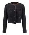 Dolce & Gabbana Cotton Blend Jacket In Black