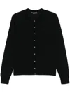 Dolce & Gabbana Dg Buttons Wool Cardigan In Black
