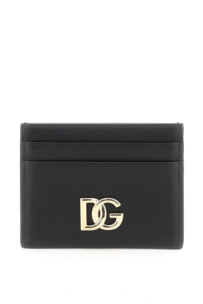 Dolce & Gabbana Dg Card Holder In Nero (black)