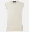 Dolce & Gabbana Dg Cashmere And Silk Top In White