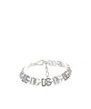 Dolce & Gabbana Dg-chain Choker Necklace In White
