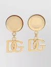 Dolce & Gabbana Dg Clips Brass Half-moon Stud Earrings In Gold