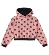 Dolce & Gabbana Girl's Dg Logo-print Hoodie In Pink