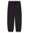 Dolce & Gabbana Dg Cotton Jersey Sweatpants In Black