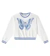 Dolce & Gabbana Sweatshirt Dg Aus Baumwoll-jersey In Weiss
