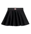 Dolce & Gabbana Embroidered-logo Skirt In Black