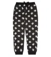 Dolce & Gabbana Dg Cotton Sweatpants In Dg Bianco Fdo.nero