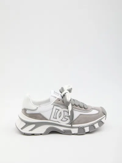 DOLCE & GABBANA DOLCE & GABBANA DG COUNTRY ROAD SNEAKER IN NYLON AND LEATHER