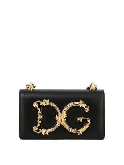 Dolce & Gabbana "dg" Crossbody Bag In 黑色的