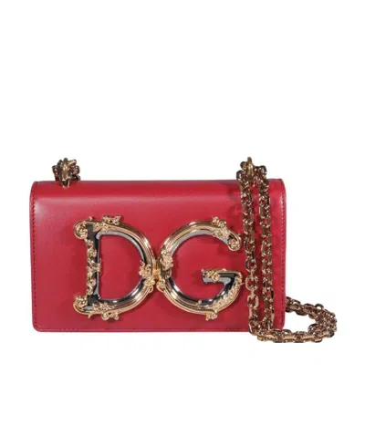 Dolce & Gabbana Dg Crossbody Bag In Red