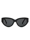 Dolce & Gabbana Dg Crossed Cat-eye Sunglasses In Black