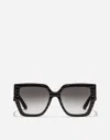 Dolce & Gabbana Dg Crossed Sunglasses In Black