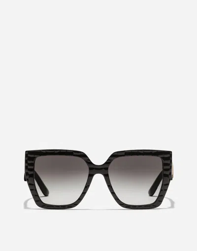 Dolce & Gabbana Dg Crossed Sunglasses In Black