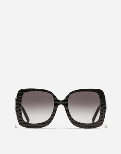 Dolce & Gabbana Dg Crossed Sunglasses In Black