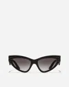 Dolce & Gabbana Dg Crossed Sunglasses In Black