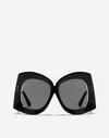 Dolce & Gabbana Dg Crossed Sunglasses In Black