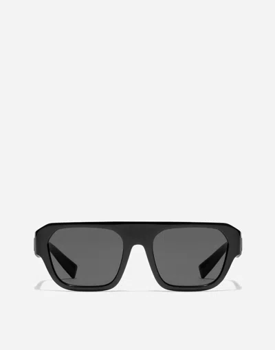 Dolce & Gabbana Dg Crossed Sunglasses In Green