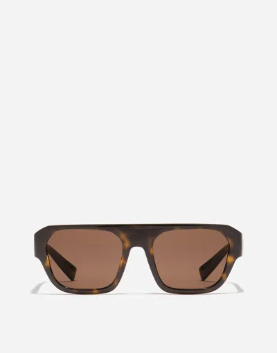 Dolce & Gabbana Dg Crossed Sunglasses In Pattern
