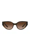 Dolce & Gabbana Dg Crossed Sunglasses In Brown