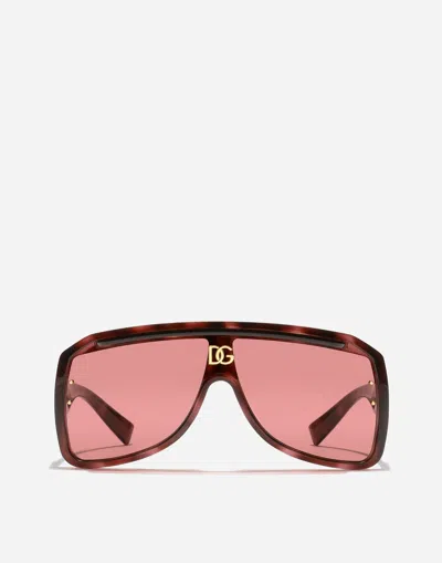 Dolce & Gabbana Dg Crossed Sunglasses In Pattern