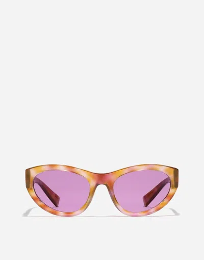 Dolce & Gabbana Dg Crossed Sunglasses In Multi