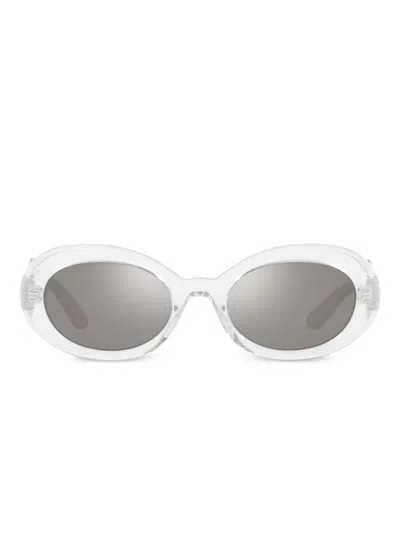 Dolce & Gabbana Kids' Dg Crossed Sunglasses In White