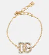 Dolce & Gabbana Dg Crystal-embellished Bracelet In Silver