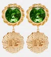 Dolce & Gabbana Dg Crystal-embellished Earrings In Gold