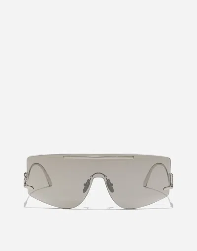 Dolce & Gabbana Dg Crystal Sunglasses In Grey