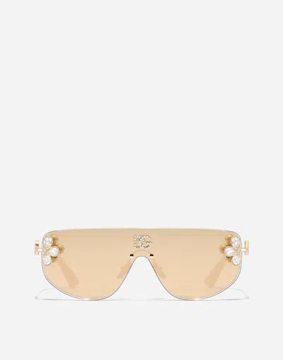 Dolce & Gabbana Dg Crystals Sunglasses In Pink