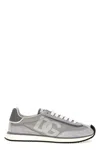 Dolce & Gabbana Man Grey Suede And Mesh Dg Aria Sneakers