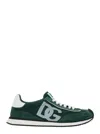 Dolce & Gabbana Multicolor Suede And Mesh Dg Aria Sneakers In Green