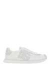 Dolce & Gabbana Two-tone Suede And Mesh Dg Aria Sneakers In Gray