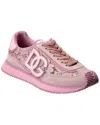 Dolce & Gabbana Dg Cushion Sneakers In Lace And Calfskin