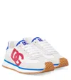 Dolce & Gabbana Dg Cushion Leather-trimmed Sneakers In White