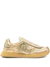 Dolce & Gabbana Dg Cushion Metallic Leather Sneakers In Gold