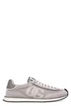 Dolce & Gabbana Man Grey Suede And Mesh Dg Aria Sneakers