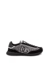 Dolce & Gabbana Low-top Wool Sneakers With Suede Inserts