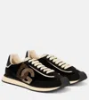 Dolce & Gabbana Mixed-material Dg Cushion Sneakers In Black