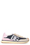 Dolce & Gabbana Cushion Sneakers With Mesh And Suede In Blue