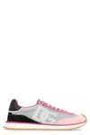 Dolce & Gabbana Cushion Sneakers With Rubber Sole And Leather Trim In Multicolor