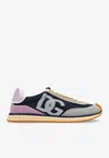 Dolce & Gabbana Cushion Sneakers With Mesh And Suede In Multicolor