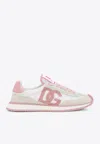 Dolce & Gabbana Canvas And Suede Sneakers In White